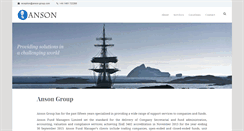 Desktop Screenshot of anson-group.com