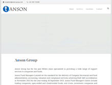 Tablet Screenshot of anson-group.com